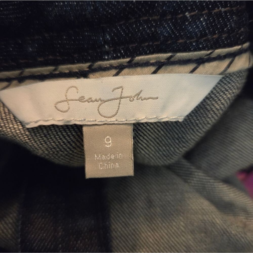 Sean John Y2k Mesh Back Mini Jean Dress - Picture 5 of 12